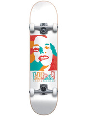 Blind Psychedelic Girl First Push Premium 7.75 White Skateboard Complete