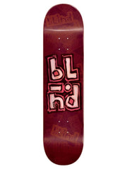 Blind OG Stacked Stamp Red 8.0 Skateboard Deck