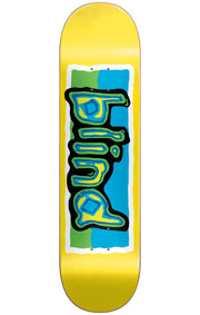 Colored Logo Yellow 8.0 Skateboard Deck