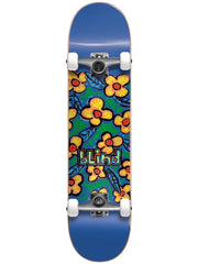 Blind Flowers 7.625 Blue First Push Complete Skateboard