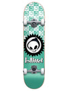 Blind Checkered Reaper Youth First Push Soft Wheels Teal 7.375 Complete Skateboard